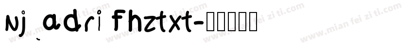 njadri fhztxt字体转换